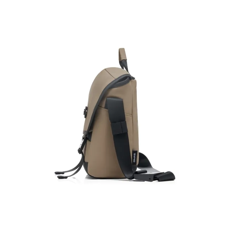 OIWAS Fabric Messenger Bag, Handbag Unisex Black/Khaki-9
