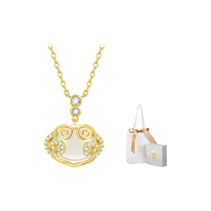MAMADESHOUHU Chalcedony Jade Necklaces Women's-3