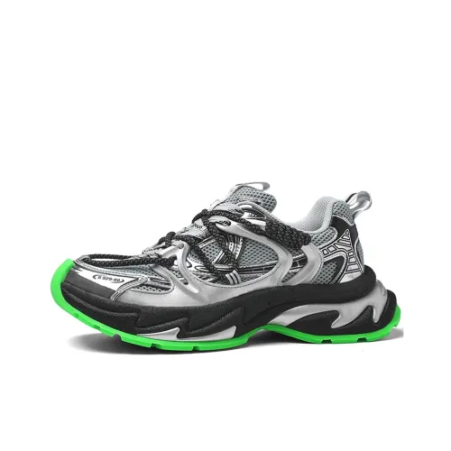 ROHR Low Top Chunky Sneakers Men's Silver