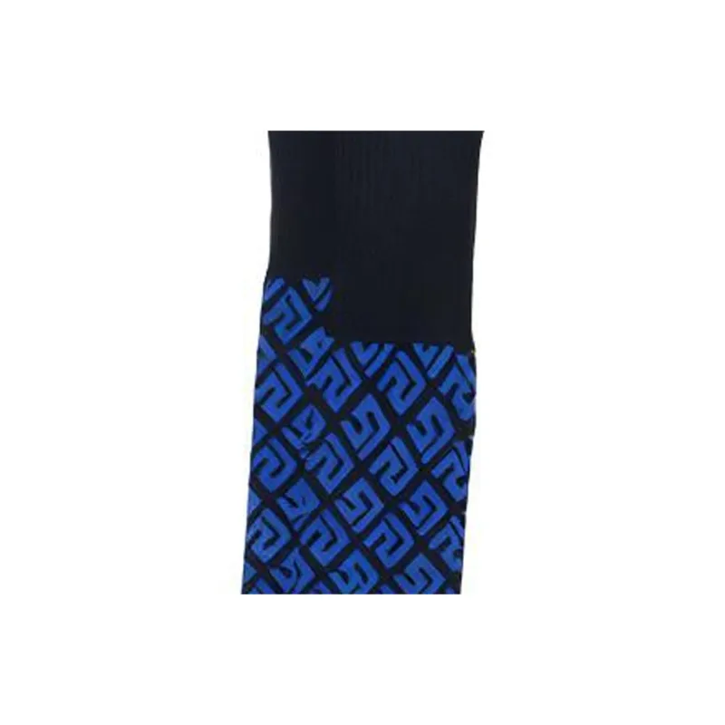 VERSACE Men's FW21 Logo Socks 1 Packs Blue-1