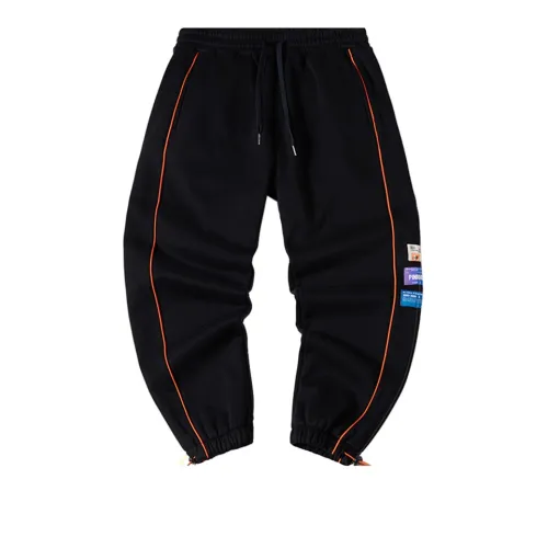 N MAX Knitted Sweatpants Men Black