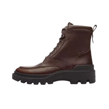 COACH Connor Ankle Boots 3.8cm Men's Red Brown
