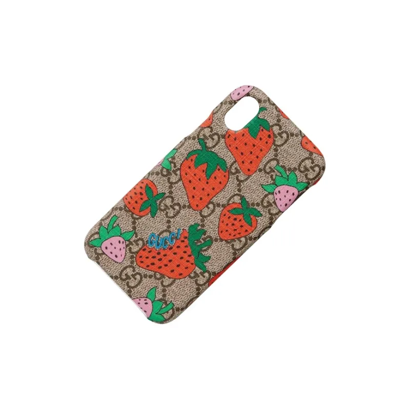 GUCCI Canvas Material Vibrant Print Phone Cases Compatible With IPhone X/XS Refreshing-2