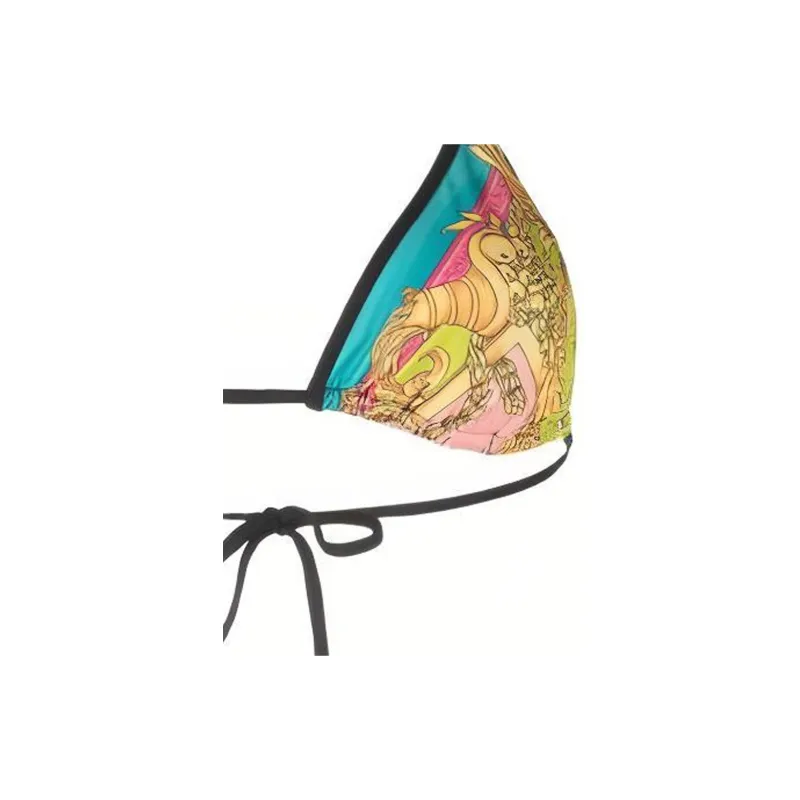 VERSACE Barocco Goddess Print Bikini 'Multicolor'-4