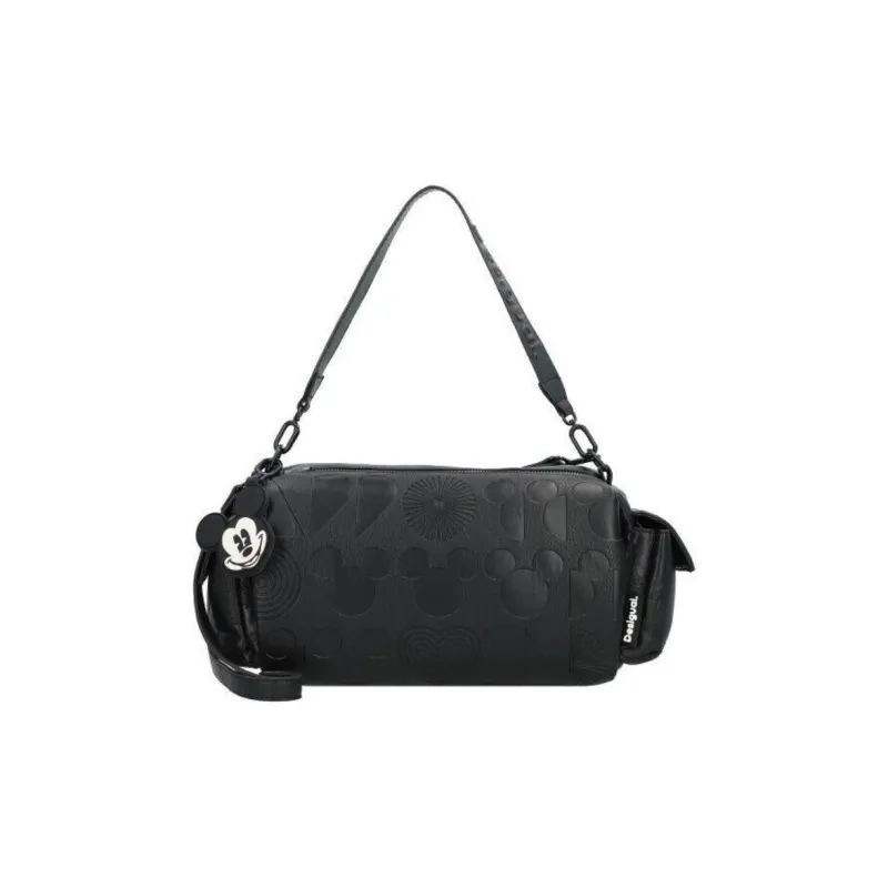 Desigual Polyurethane Crossbody Handbag, Shoulder Bag Regular Women's Black-1