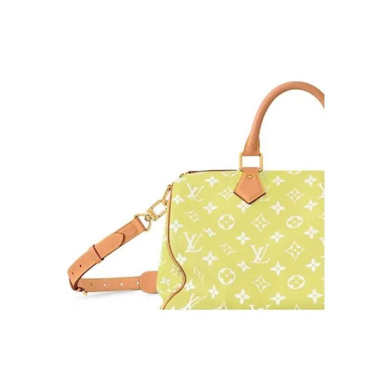 LOUIS VUITTON Speedy P9 Bandouliere 40 Lemonade Yellow-5