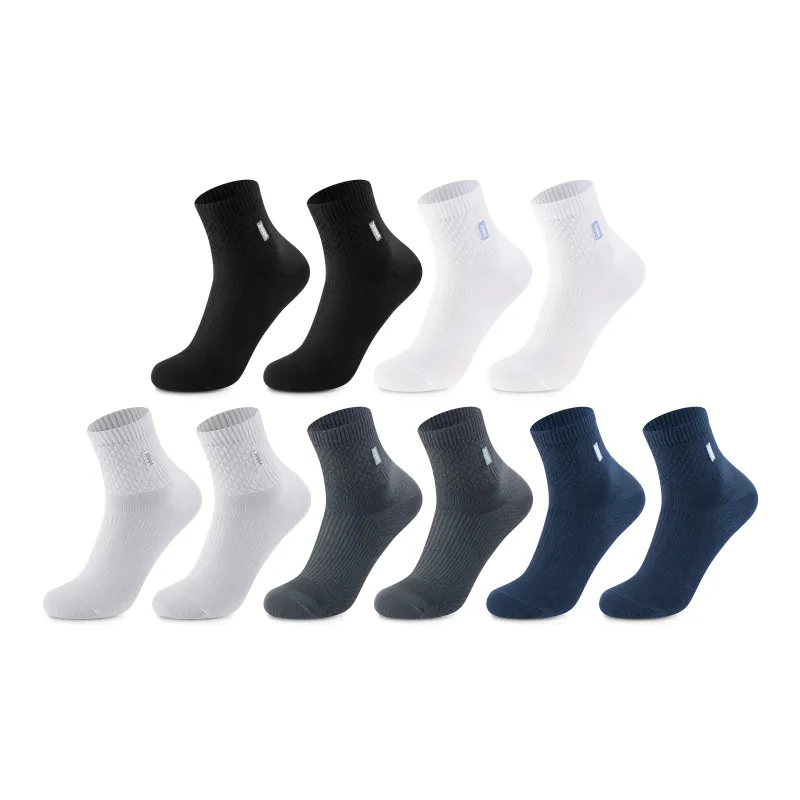 FAIRWHALE Mid Calf Socks Unisex 5 Pack-12