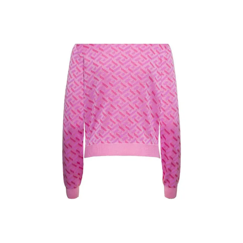 VERSACE La Greca Monogram Cardigan-3