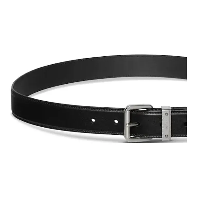 GUCCI Leather Belts Women's Black Width 3CM-1