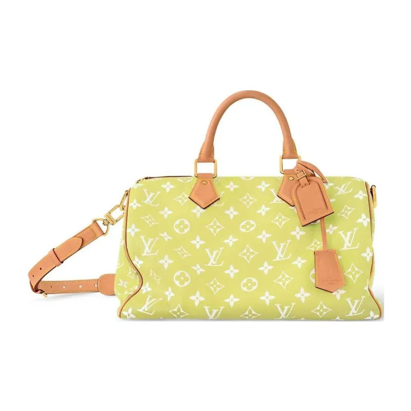 LOUIS VUITTON Speedy P9 Bandouliere 40 Lemonade Yellow-0