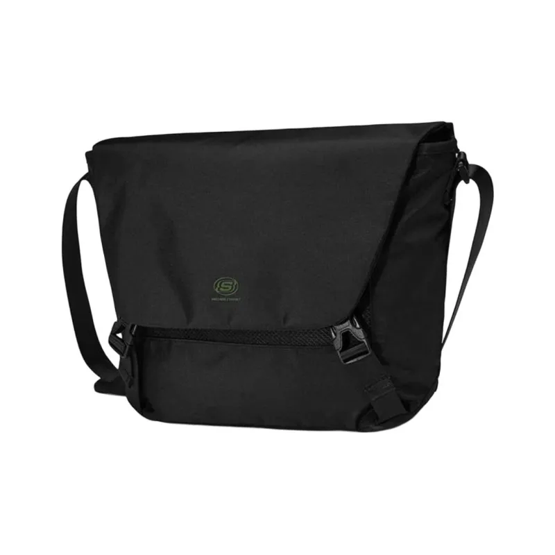 Skechers Fabric Messenger Bag, Shoulder Bag, Crossbody Bag Regular Unisex Carbon Black-3