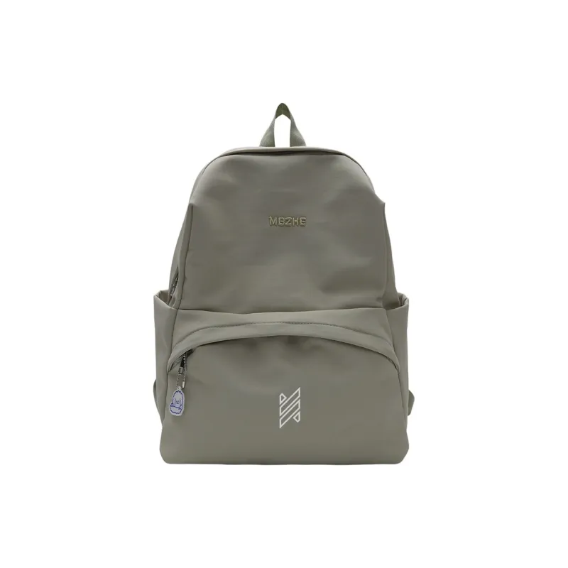 NOMK Nylon Backpack Women's Green/Yellow/Pink/White/Blue-0