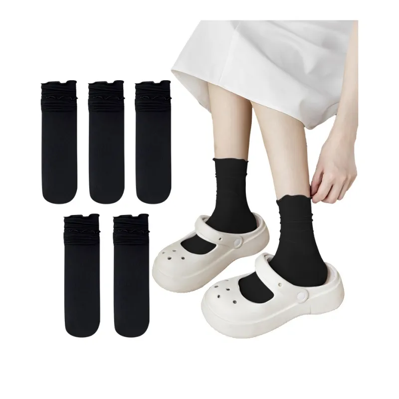 MIIOW Knee High Socks Women's 5 Pack-6