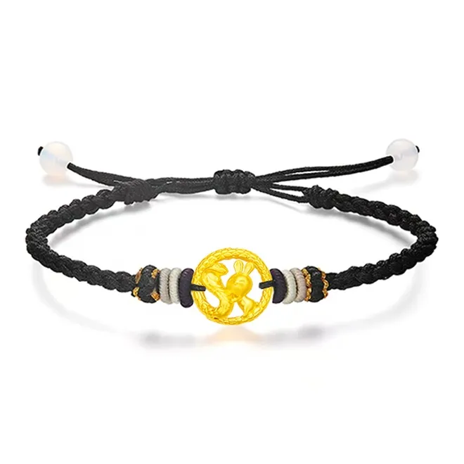 Lao Feng Xiang Gold Bracelet Unisex-7