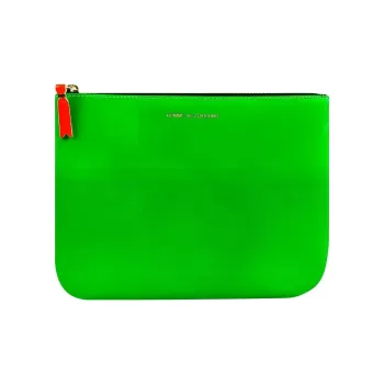 CDG Leather Clutch Regular Women's Green