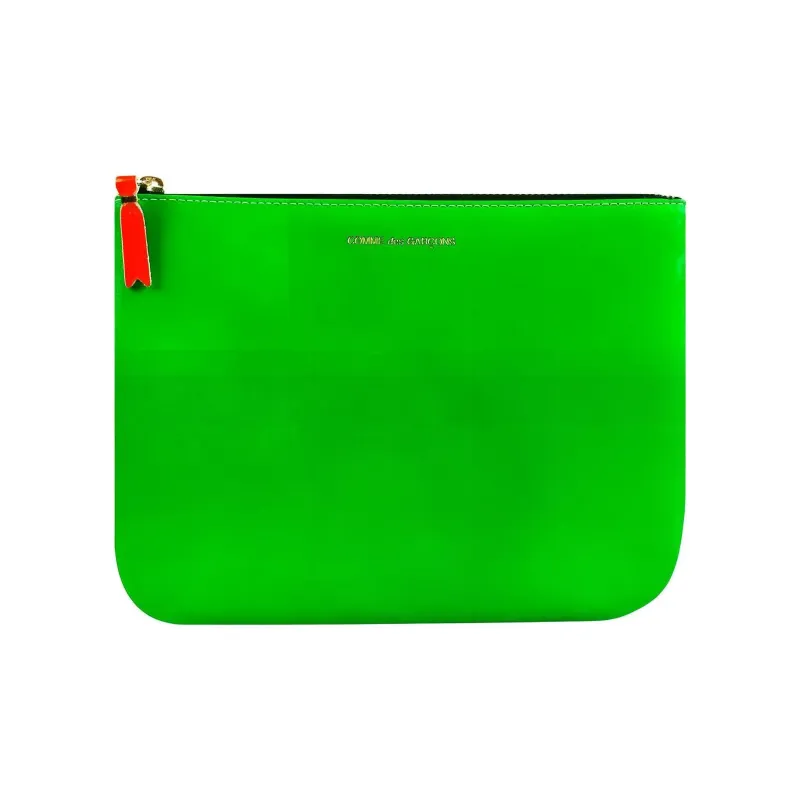 CDG Leather Clutch Regular Women's Green-0