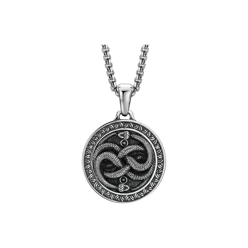 MYSH 925 Sterling Silver Necklaces Men's-8