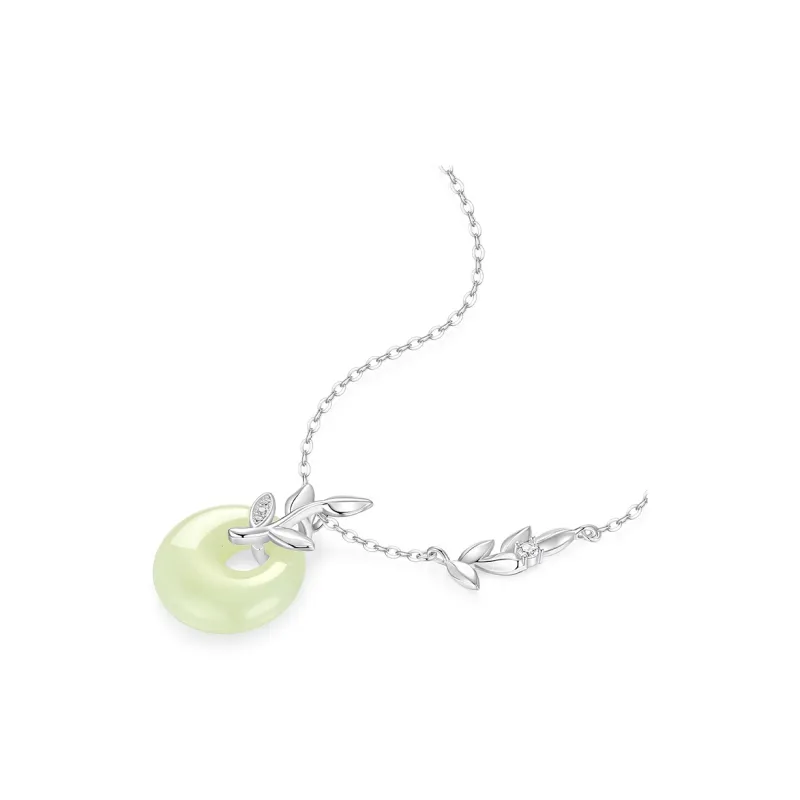 KADER Necklaces Pale Greenish White Jade Women's-1