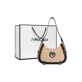 OCTSUI PU Shoulder Bag Regular Women's Khaki/Ecru/Pink/Blue