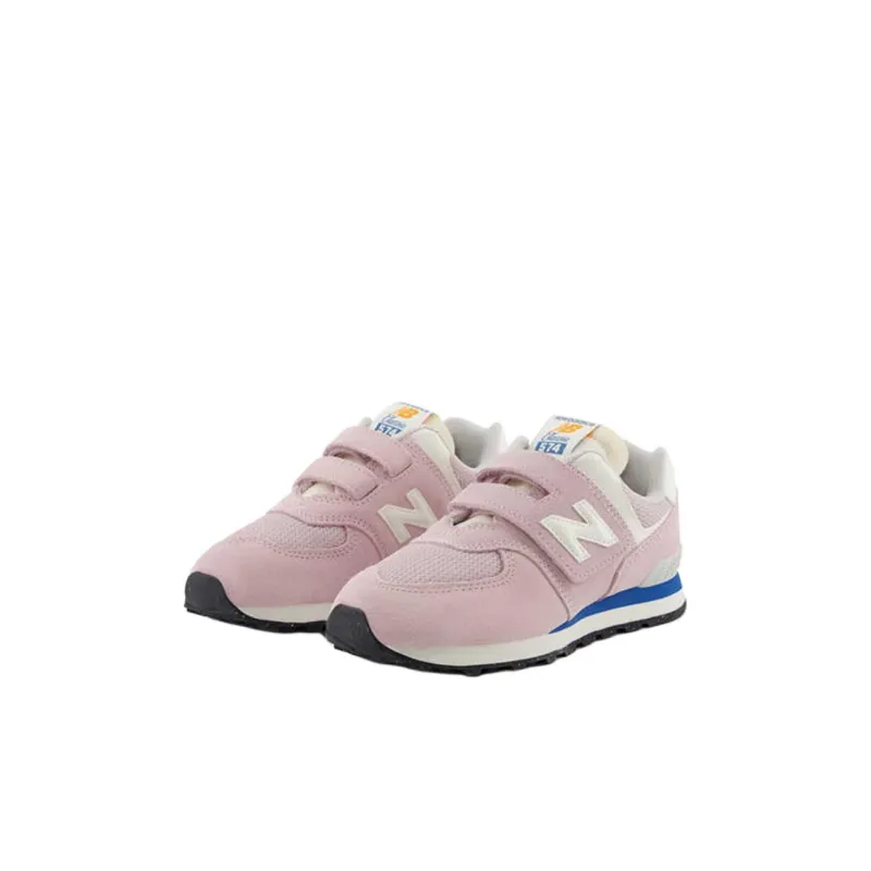 New Balance NB 574 Slip-Resistant Anti-Kick Low-Top Kids Lifestyle Shoes Pink Kids'-1
