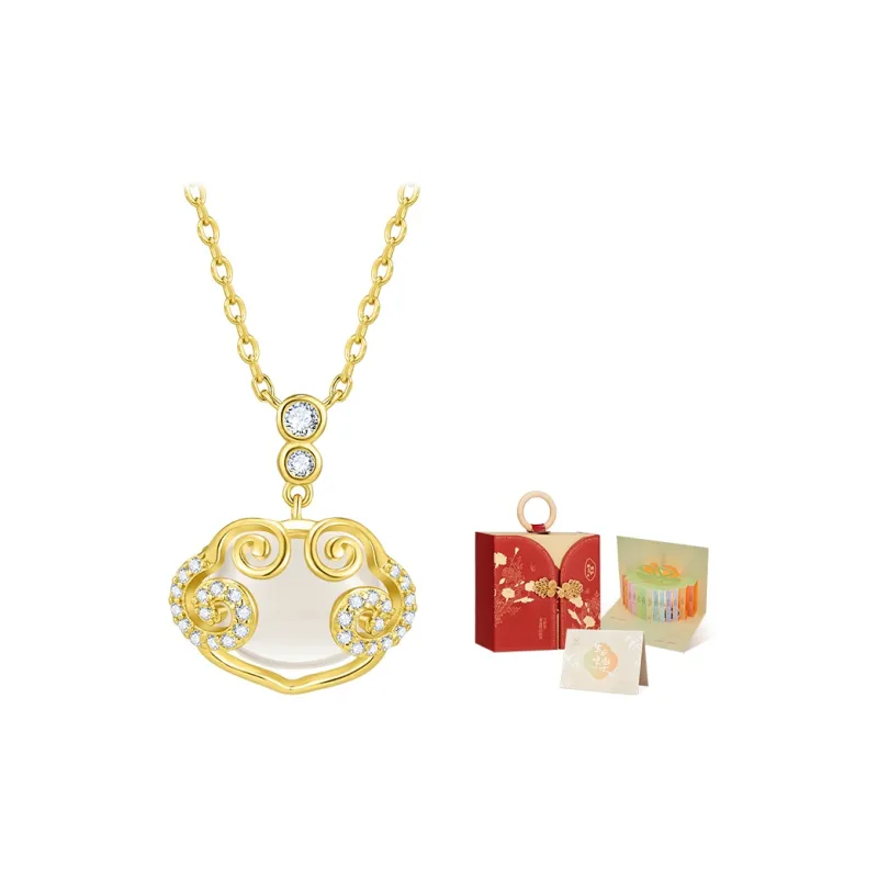 MAMADESHOUHU Chalcedony Jade Necklaces Women's-4