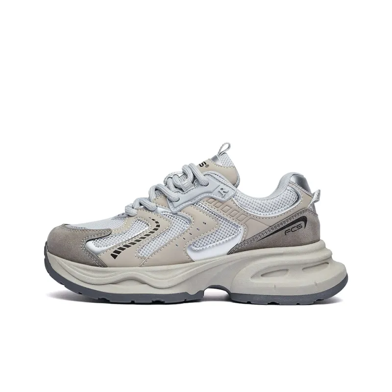 Fawn Miri Chunky Sneakers Women's Low Top White/Gray-0