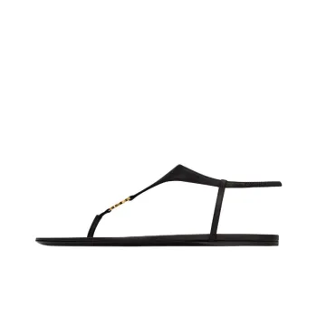 SAINT LAURENT Cassandra Logo Plaque Sandals Women's