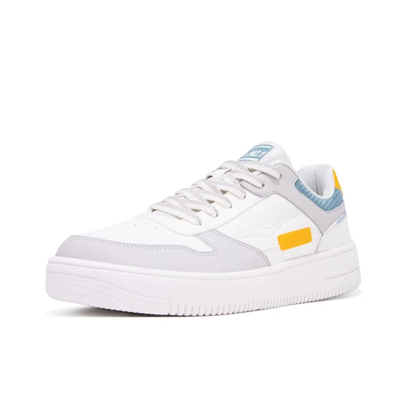 Erke Anti Slip Wear Resistant Low Top Skateboard Shoes Men's Blue-2