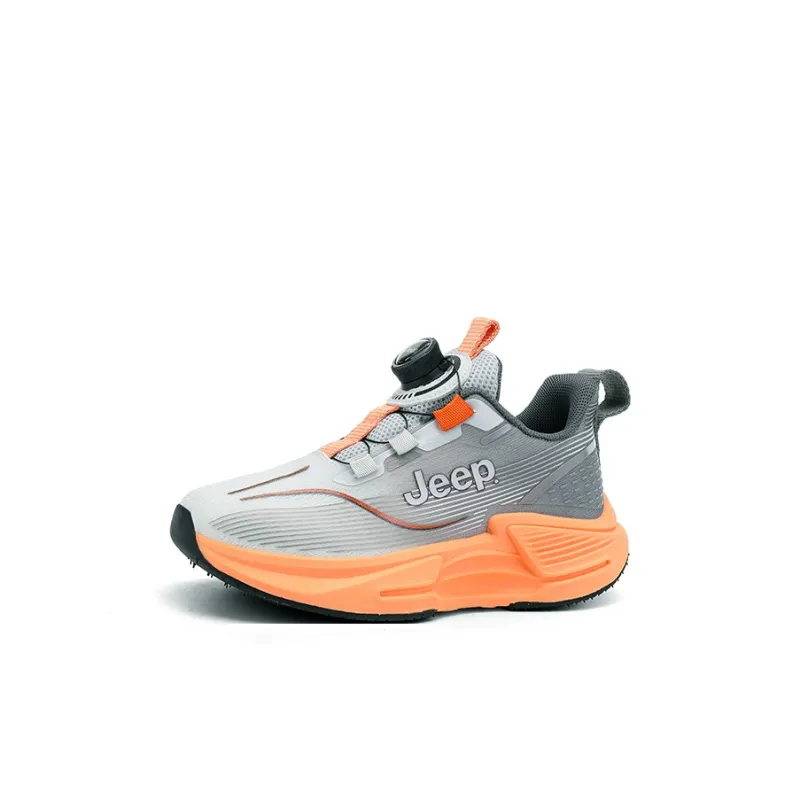Jeep Wear-Resistant Slip-Resistant Cushioning Breathable Kids' Running Shoes Sunset Orange Kids'-1