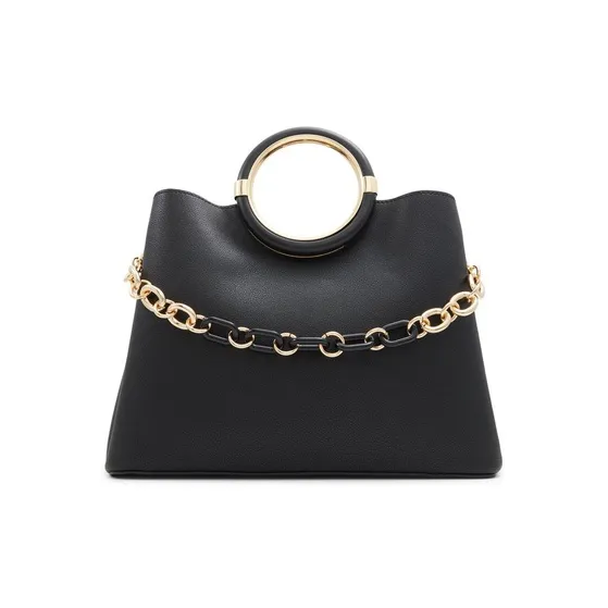 ALDO Artificial Leather Crossbody Handbag Medium Size Women's Beige/Black-3