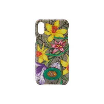 GUCCI Canvas Material Ophidia Collection Phone Cases Compatible With IPhone X/iPhone XS Artistic