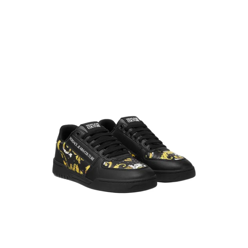 VERSACE JEANS COUTURE Brooklyn Low Top Skateboard Shoes Men's Black-2