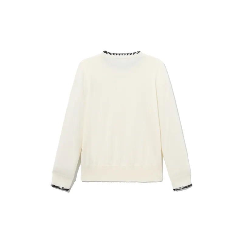 Fish Rabbits Knitwear Women's Classic White-1
