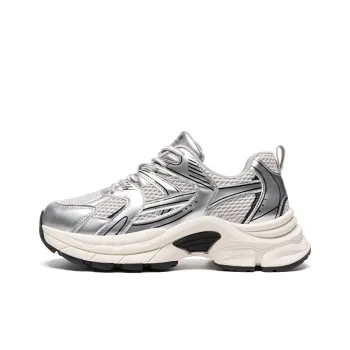 ZHR Seek 2.0 Wear resistant And Lightweight Low Top Chunky Sneakers Women's Silver