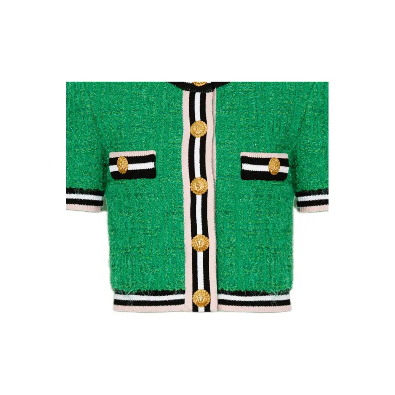 BALMAIN Tweed Knit Cardigan-3