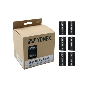 YONEX Badminton Grip Tape Black/White Polyurethane, Polyester Thin 30 Pack