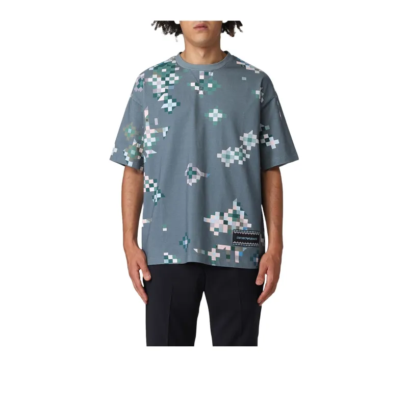 EMPORIO ARMANI T Shirts Men Light Blue-0