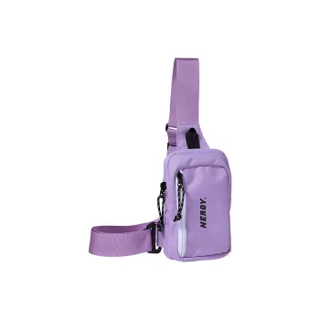 NERDY Polyester Sling Bag Shoulder Bag Crossbody Bag Unisex Purple