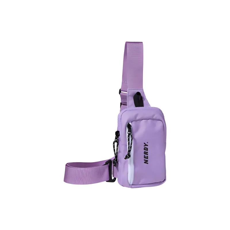 NERDY Polyester Sling Bag Shoulder Bag Crossbody Bag Unisex Purple-0