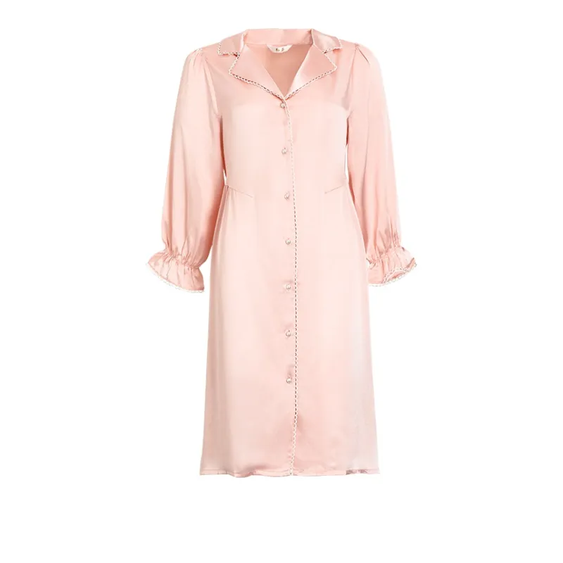 Silk Boundary Nightgown Women's-1