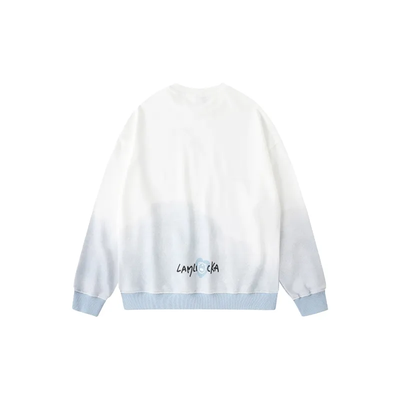 LAMLICKA Sweatshirt Unisex White-1