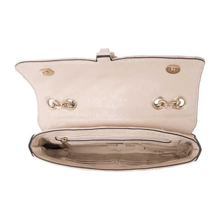 GUESS Artificial Leather One Shoulder Handbag Medium Size Women's Pink-3