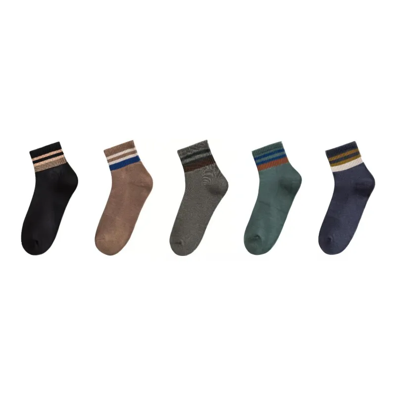 MIIOW Mid Calf Socks Men's 5 Pack-1