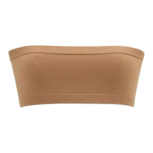 SAINT LAURENT Strapless Top Women's Dark Beige