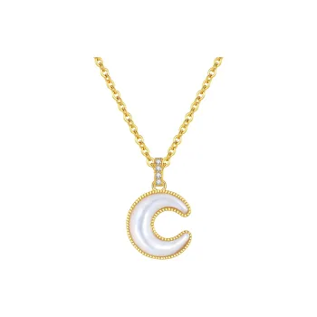 ZUOHUO S925 Silver Necklaces Women's Champagne Gold
