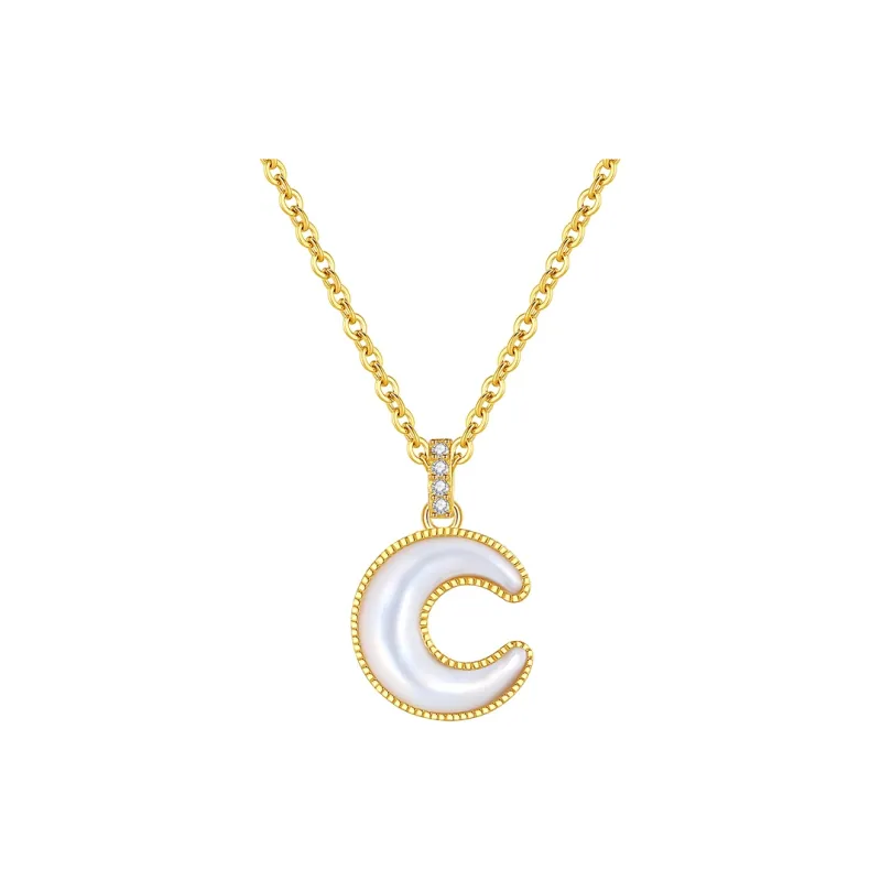 ZUOHUO S925 Silver Necklaces Women's Champagne Gold-0
