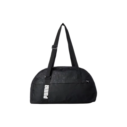 PUMA Fabric Travel Bags Handbags Yoga Bags Gym Bags Medium Size Unisex Black