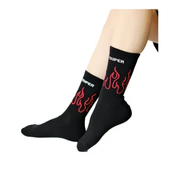 Vision Of Super Flame intarsia Knit Socks