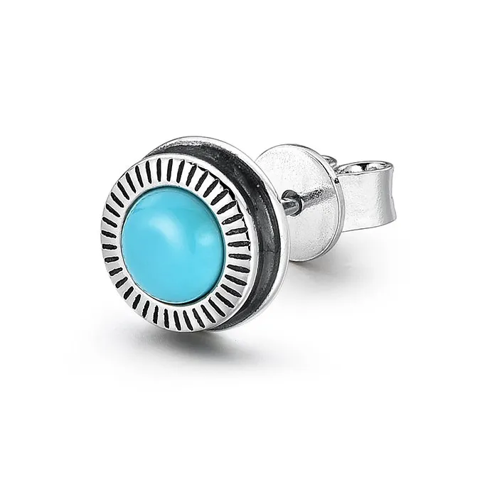 MYSH 925 Sterling Silver Stud Earrings Men's-0