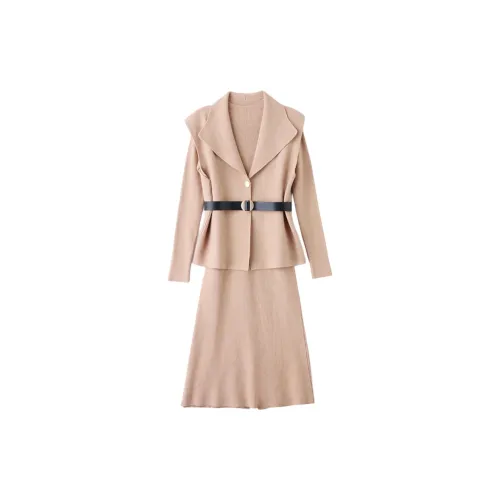 Yi Mengyuan Skirt Set Women's Wheat